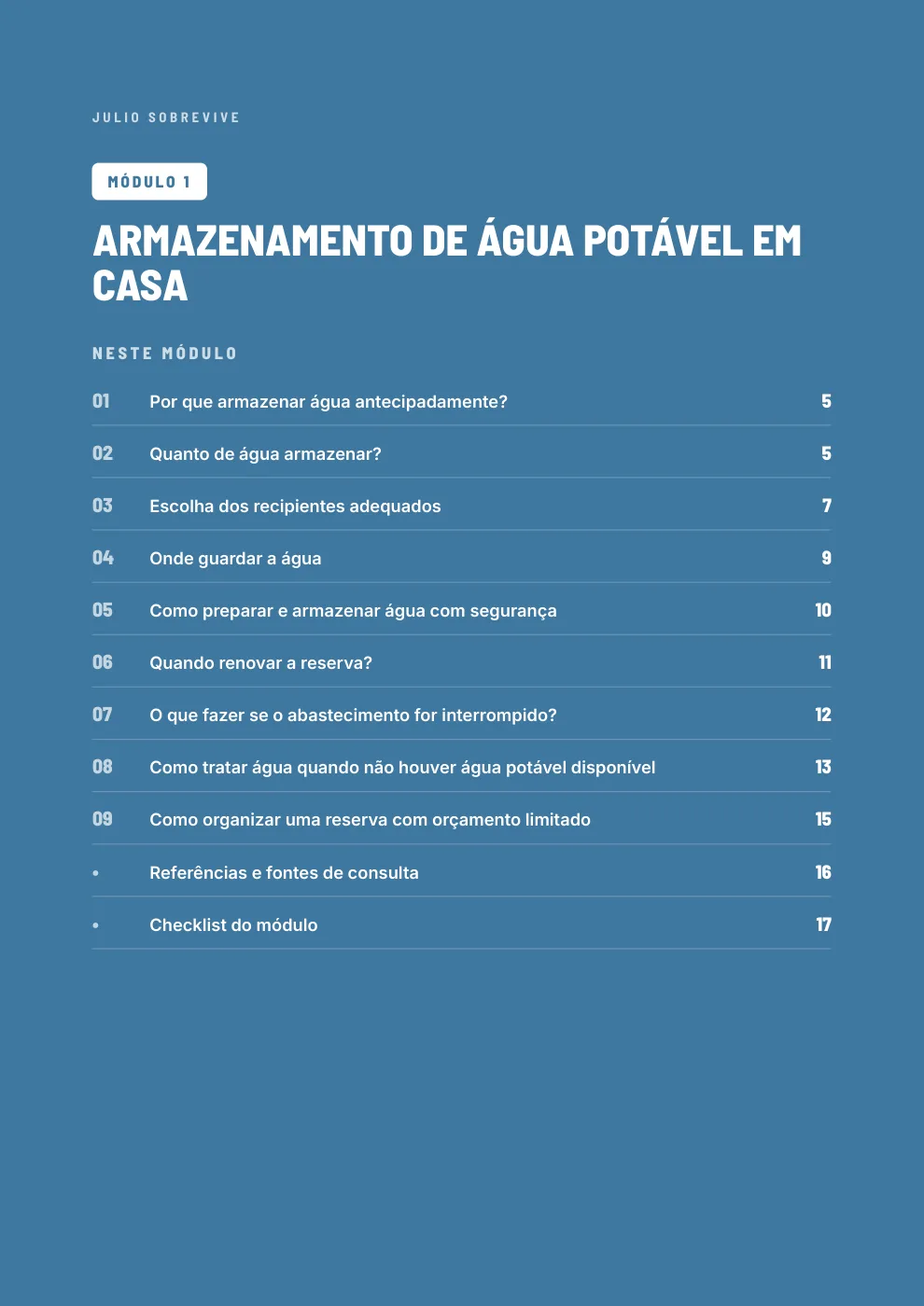 Sumário do Módulo 1